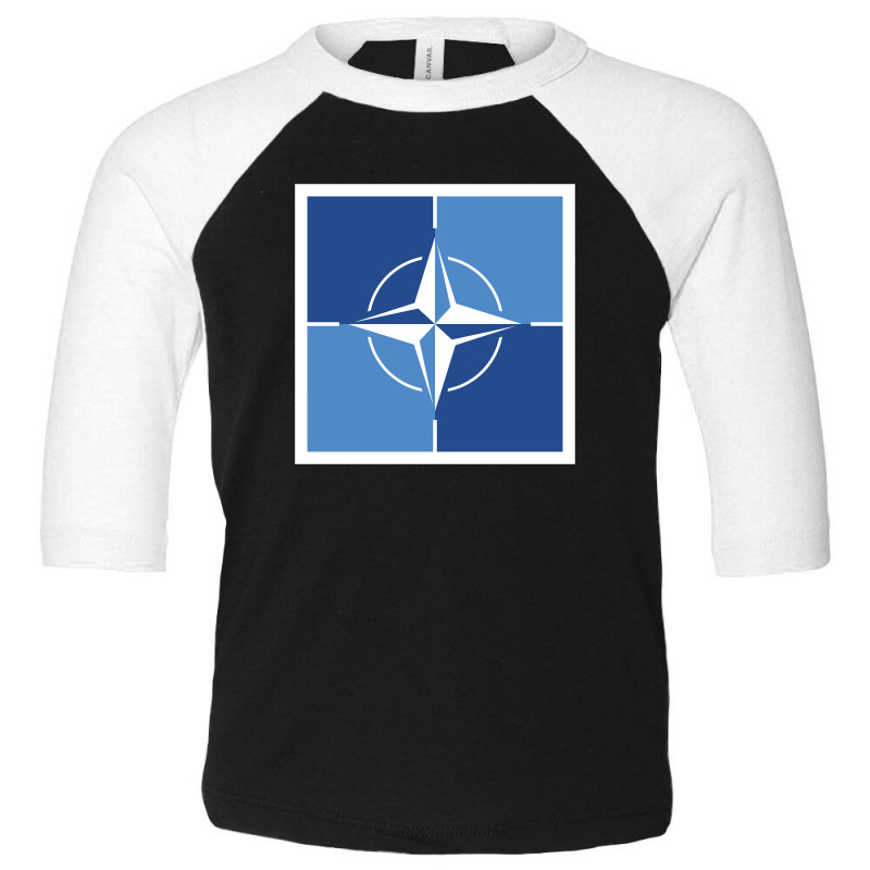 Nato,otan,flag,1 Toddler 3/4 Sleeve Tee by InezWood | Artistshot