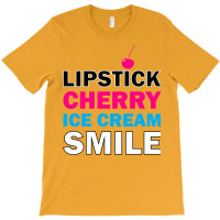 Lipstick Cherry Retro T-shirt | Artistshot