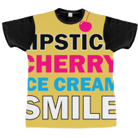 Lipstick Cherry Retro Graphic T-shirt | Artistshot