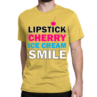 Lipstick Cherry Retro Classic T-shirt | Artistshot