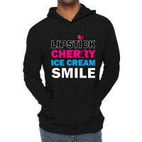 Lipstick Cherry Retro Lightweight Hoodie | Artistshot