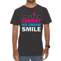 Lipstick Cherry Retro Vintage T-shirt | Artistshot