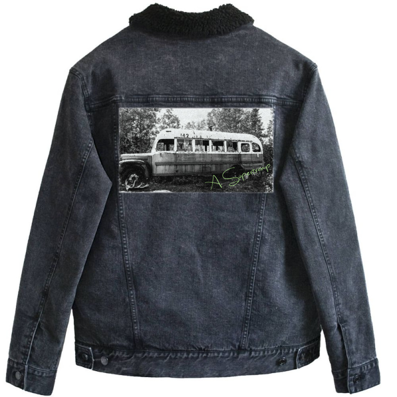 Magic Bus Unisex Sherpa-Lined Denim Jacket by dallycoplina | Artistshot