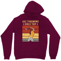 Axe Throwing Girls Trip Design For An Axe Throwing Unisex Hoodie | Artistshot