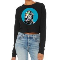 Crypto Benjamin  Cyber Space Astronaut Miner Cropped Sweater | Artistshot