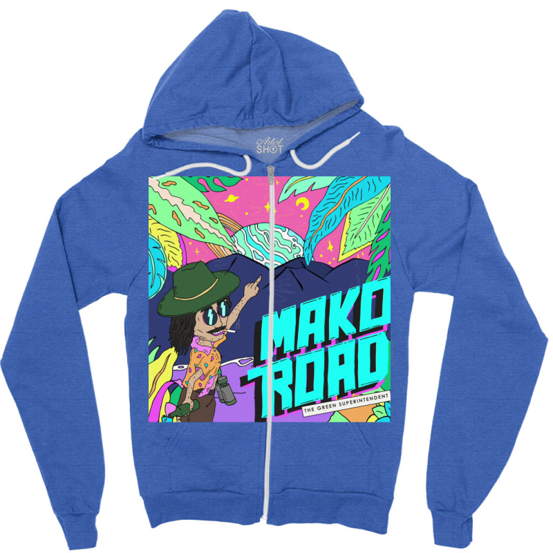 Mako Road Zipper Hoodie by dallycoplina | Artistshot