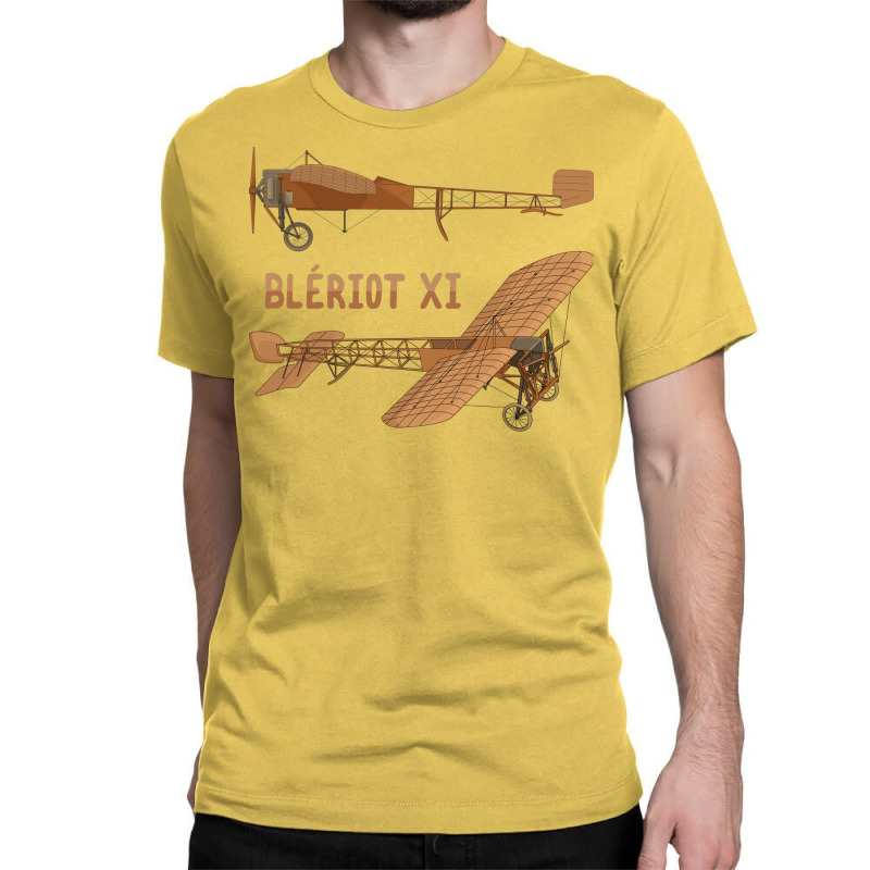 Blriot Xi French Aviation Pioneer Era Plane Diagra Classic T-shirt | Artistshot