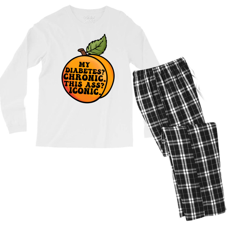 My Diabetes Chronic. Men's Long Sleeve Pajama Set by dallycoplina | Artistshot