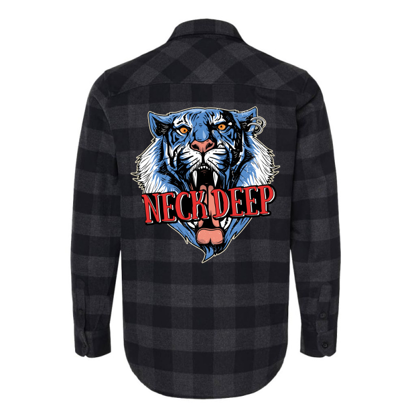 Neck Deep   Tiger Flannel Shirt by dallycoplina | Artistshot