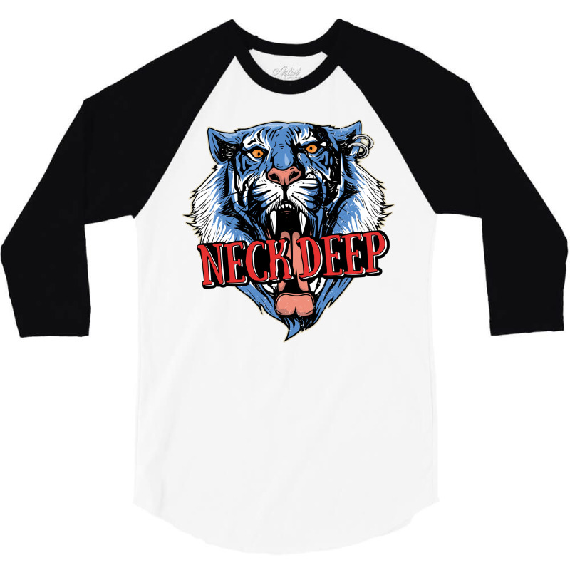 Neck Deep   Tiger 3/4 Sleeve Shirt by dallycoplina | Artistshot