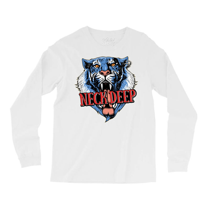 Neck Deep   Tiger Long Sleeve Shirts by dallycoplina | Artistshot