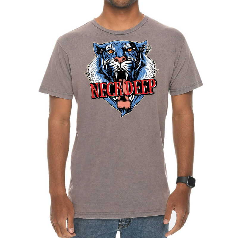 Neck Deep   Tiger Vintage T-Shirt by dallycoplina | Artistshot