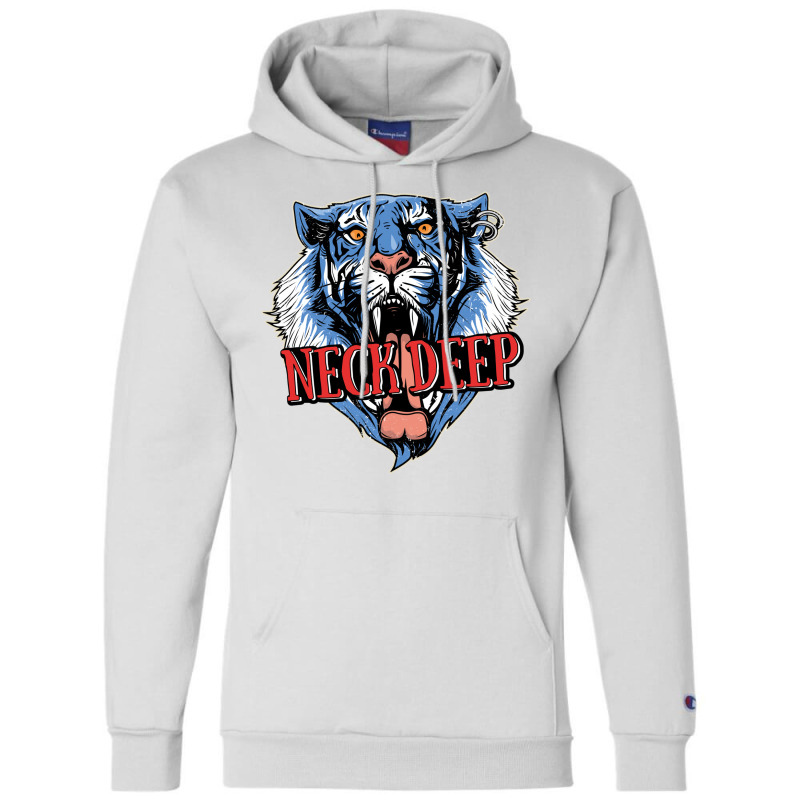 Neck Deep   Tiger Champion Hoodie by dallycoplina | Artistshot