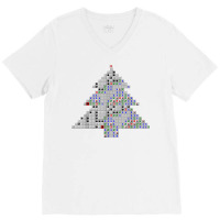 Minesweeper Christmas Tree Xmas T Shirt V-neck Tee | Artistshot