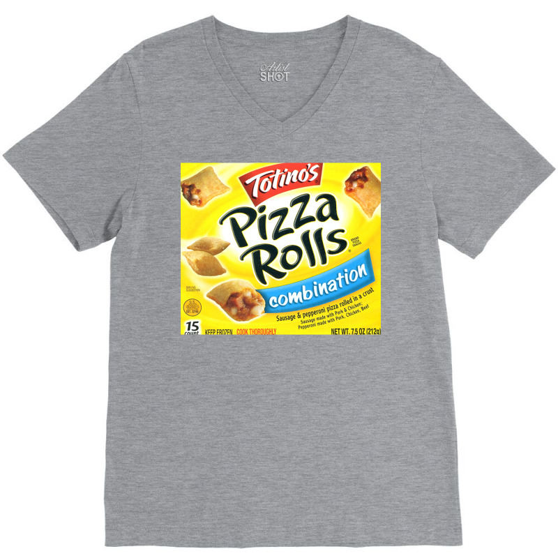 Pizza Rolls Combination V-Neck Tee by dallycoplina | Artistshot