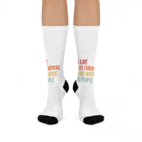 I Like Axe Throwing Maybe 3 People Axe Throwing Lo Crew Socks | Artistshot