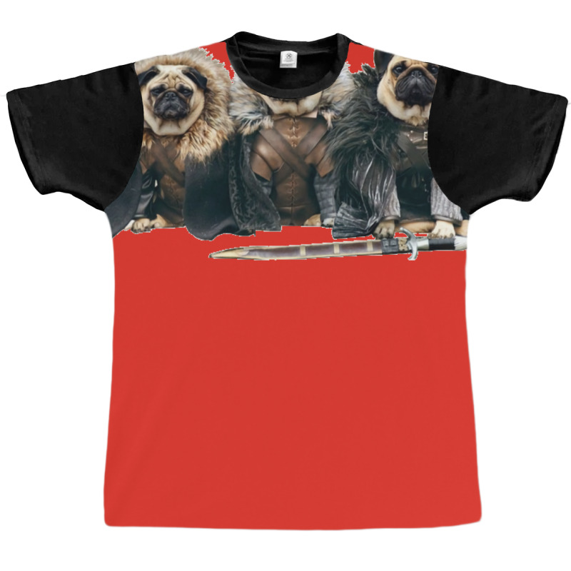 Pug Of Thrones Graphic T-shirt by dallycoplina | Artistshot