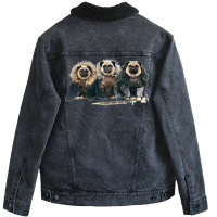 Pug Of Thrones Unisex Sherpa-lined Denim Jacket | Artistshot