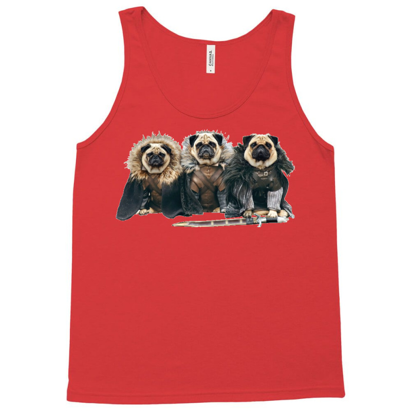 Pug Of Thrones Tank Top by dallycoplina | Artistshot