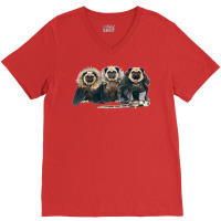 Pug Of Thrones V-neck Tee | Artistshot