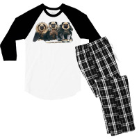 Pug Of Thrones Men's 3/4 Sleeve Pajama Set | Artistshot