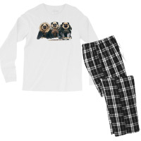 Pug Of Thrones Men's Long Sleeve Pajama Set | Artistshot