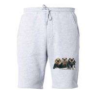 Pug Of Thrones Fleece Short | Artistshot