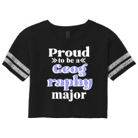 Proud To Be A Geography Major Scorecard Crop Tee | Artistshot