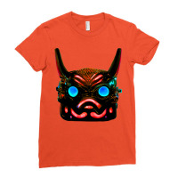 Futuristic Oni Mask Ladies Fitted T-shirt | Artistshot