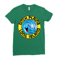 Surfing Ditch Plains Long Island New York Surf Sur Ladies Fitted T-shirt | Artistshot