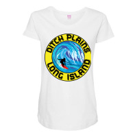 Surfing Ditch Plains Long Island New York Surf Sur Maternity Scoop Neck T-shirt | Artistshot