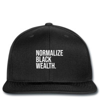 Normalize Black Wealth Uplifting Finance Culture P Printed Hat | Artistshot