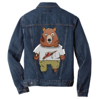 Hot Trend Dripping Zombie Bear Men Denim Jacket | Artistshot