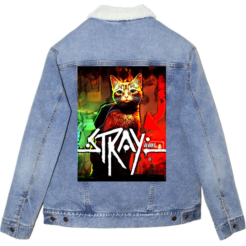 Stray Game1 Unisex Sherpa-Lined Denim Jacket by dallycoplina | Artistshot