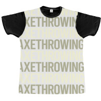 White Text Axe Throwing Funny Graphic T-shirt | Artistshot