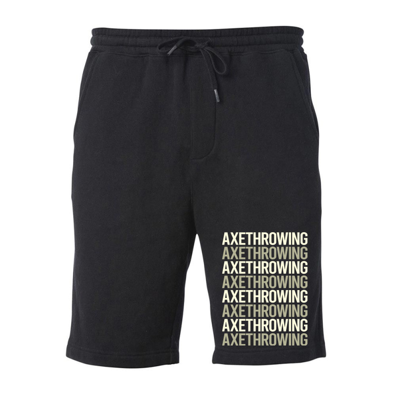 White Text Axe Throwing Funny Fleece Short | Artistshot