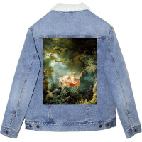 The Swing Jean Honore Fragonard Unisex Sherpa-lined Denim Jacket | Artistshot