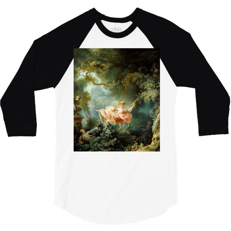 The Swing Jean Honore Fragonard 3/4 Sleeve Shirt by dallycoplina | Artistshot