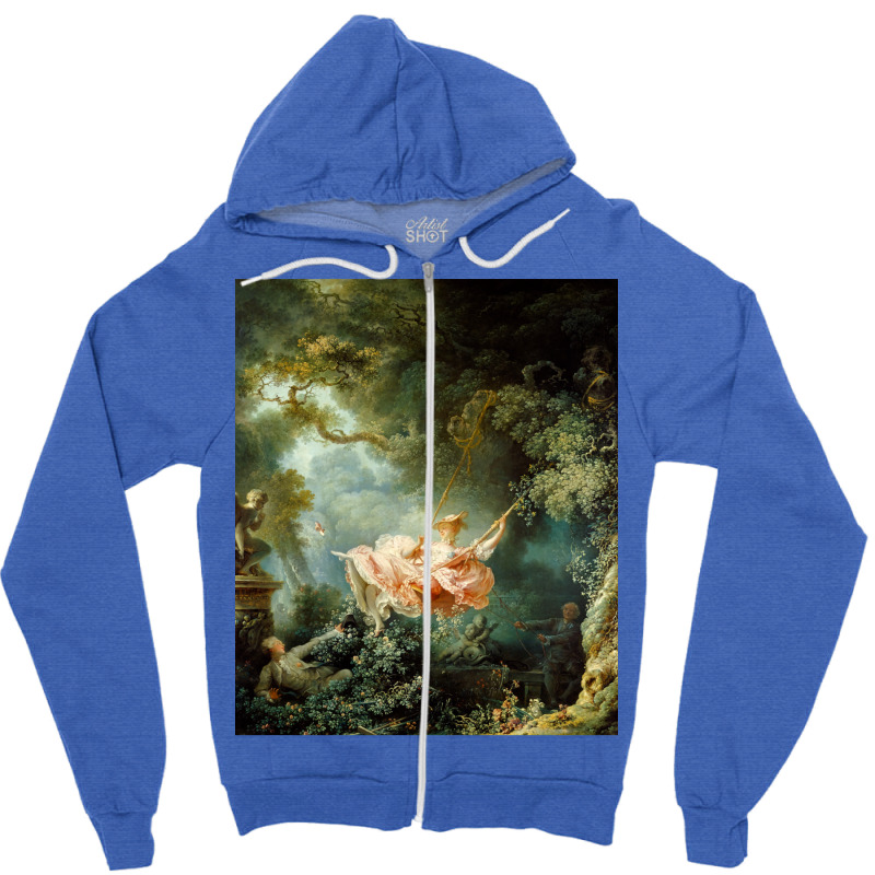 The Swing Jean Honore Fragonard Zipper Hoodie by dallycoplina | Artistshot