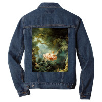 The Swing Jean Honore Fragonard Men Denim Jacket | Artistshot