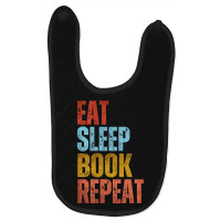 Trending Eat Sleep Book Repeat Baby Bibs | Artistshot