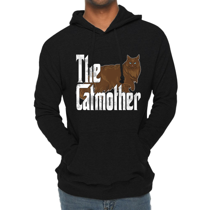 Cat Mom The Catmother Maine Coon Cat Mother Kitty Lightweight Hoodie | Artistshot