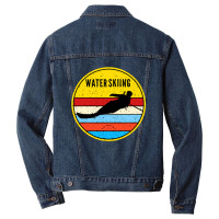 Waterski Ski Water Sports Men Denim Jacket | Artistshot