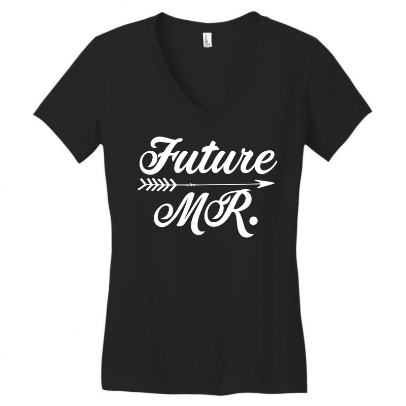 Future Mr Funny Engagement Gift For Groom Women's V-Neck T-Shirt by SamsulArt | Artistshot