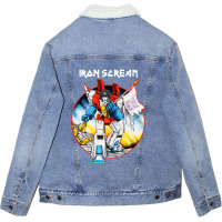 Iron Scream Unisex Sherpa-lined Denim Jacket | Artistshot