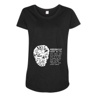 Vintage Werewolf Mask Ad (light) Maternity Scoop Neck T-shirt | Artistshot