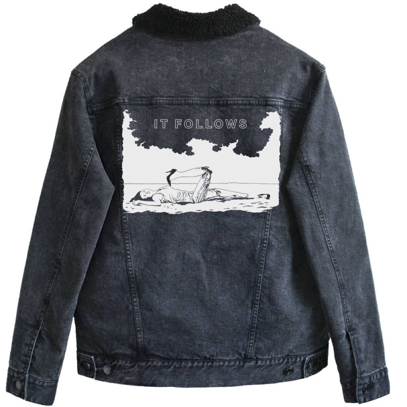 It Follows Unisex Sherpa-lined Denim Jacket | Artistshot