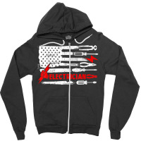 Electrician Patriotic American Flag Electrician Gi Zipper Hoodie | Artistshot