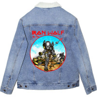 Iron Wolf Unisex Sherpa-lined Denim Jacket | Artistshot