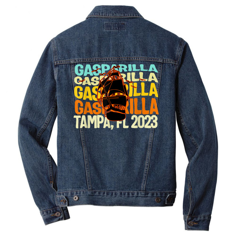 Gasparilla Tampa Florida 2023 Pirate Festival Ship Men Denim Jacket | Artistshot